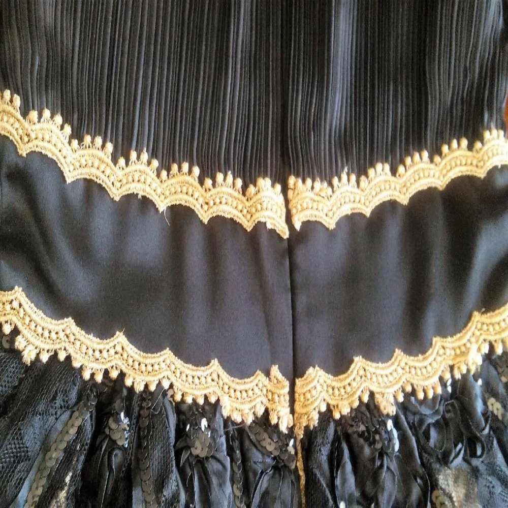 After Five Black Glamorous Sequin & tulle Party Cocktail Dress - Picture 6 of 11
